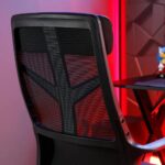 X-Rocker Helix Mesh Office PC Gaming Chair, Adjustable Computer Office Chair with Breathable Mesh Fabric, Height Adjustable Swivel Base Chair with Natural Lumbar Support and Head Support - BLUE - Image 6