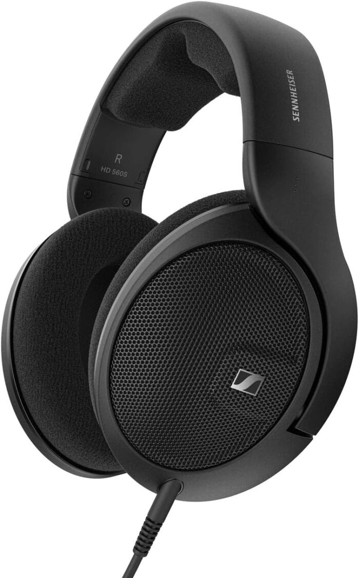 Sennheiser HD 560 S Over-The-Ear Audiophile Headphones – Neutral Frequency Response, E.A.R. Technology for Wide Sound Field, Open-Back Earcups, Detachable Cable, (Black) (HD 560S), Wired