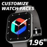 Smart Watch(Call Receive/Dial) for Men Women, 1.96" Fitness Tracker Watch with Heart Rate/SpO2/Sleep Monitor Pedometer Calories, 120+ Sports Modes, IP67 Waterproof Smartwatch for Android iOS Phones… - Image 8