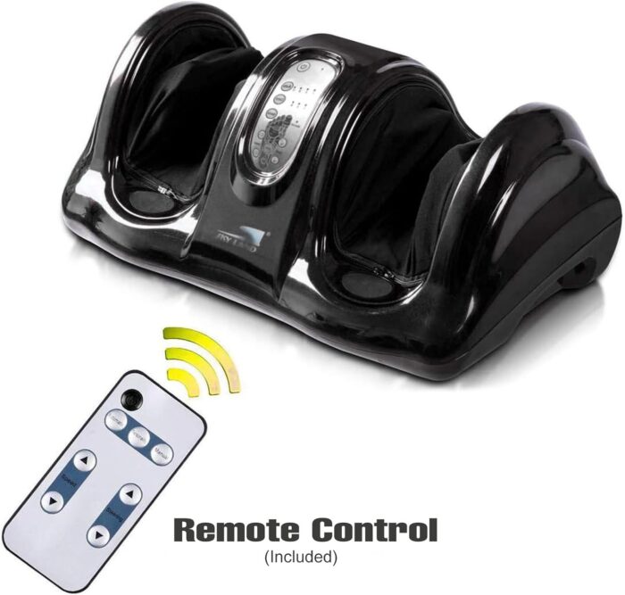 SKY LAND Foot Massager Machine | Shiatsu Foot & Calf Massager For Reflexology Kneading & Rolling with Remote Control | Promotes Blood Circulation & Relieves Foot Pain | EM-2158, Black - Image 6