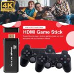 GSH USB Wireless Console Game Stick Video Game Console Built-in 3000 Classic Games 8 Bit Mini Retro Controller HDMI Output Dual Player- 4K Ultra HD Game Stick Black - Image 4