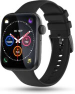 Smart watch for Men, Women - Jet Black | Pebble Blaze 2.05 Infinite Amoled Display Fitness Tracker, BT Calling, Zen Mode, Multi Sport Modes | Heart Rate Monitor, Step Pedometer, Voice Assistant