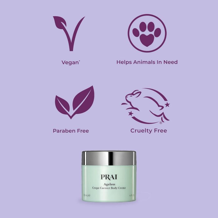 PRAI Beauty Ageless Crepe-Correct Body Creme - Anti-Aging and Anti-Wrinkle Body Cream for Crepe Skin - Body Skin Care Products for Ageless-Looking Skin - 4 Oz - Image 6