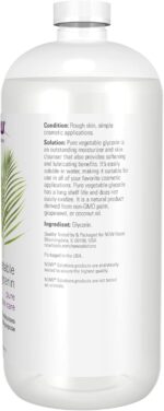 NOW Solutions, Vegetable Glycerin, 100% Pure, Versatile Skin Care, Softening and Moisturizing, 32-Ounce, 32 Fl Oz (Pack of 1) - Image 2