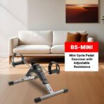 PowerMax Fitness BS-MINI Mini Cycle Pedal Exerciser with Adjustable Resistance and Digital Display - For Light Leg and Arm Exercise and Physiotherapy at Home - Image 2