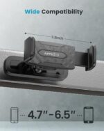 APPS2Car Magnetic Mount for GYM, 360 Adjustable Magnetic Phone golf Mount, Magnetic Phone Holder Compatible with 4.7-6.5" Smartphones, Alloy Base and Joint, Black Cradle - Image 3
