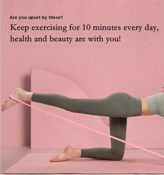 Goodern Figure 8 Resistance Band,Arm Back Shoulder Exercise Elastic Rope,Stretch Fitness Band for Yoga Pilates Stretching Elasticity Arm Back Chest,Resistance Band Elastic Exercise Equipment - Image 6