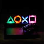 PATHEA Paladone Playstation Icons Light with 3 Light Modes - Music Reactive Game Room Lighting (PS4), Multi-Colour - Image 2