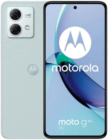 Motorola Moto G84 Dual-SIM 256GB ROM + 8GB RAM (GSM Only | No CDMA) Factory Unlocked 5G Smartphone (Marshmallow Blue) – International Version