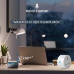 WiFi Smart Plug,Eli-time 16A WLAN Smart Socket with Energy Monitoring, 2.4GHz WiFi Outlet with Smart Life APP Wireless Remote Control,Works with Alexa and GL Home (No Hub Required) (4) - Image 4
