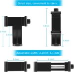 SharingMoment Premium Smartphone Holder/Vertical and Horizontal Tripod Mount Adapter Rotatable Bracket with 1/4 Inch Screw/Adjustable Clip for iPhone, Android Cell Phone, Selfie Stick, Camera Stand - Image 4