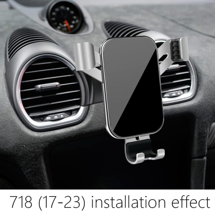 LUNQIN Car Phone Holder for Porsche 718 2017 2018 2019 2020 2021 2022 2023 2024 2025 Cayman Convertible Coupe Boxster Spyder GTS Auto Accessories Best Cell Phones Mount Cellphone Mobile Cradle Stand - Image 2