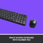 Logitech MK220 Wireless Keyboard And Mouse Combo (English & Arabic Layout) - Compact Size - Long Battery Life 24 Month For Keyboard and 12 Month for Mouse - Image 2