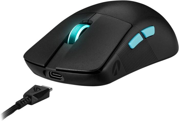 ASUS ROG Harpe Ace Aim Lab Edition Gaming Mouse, 54g Ultra-Lightweight, Low-latency Connectivity (2.4GHz RF, Bluetooth, Wired), 36K DPI Sensor, 5 Custom Buttons, Esports & FPS Gaming, Nvidia Reflex - Image 14