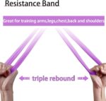 PROIRON 2 in 1 Resistance Bands Set - Includes Resistance Loop Bands, Physical Therapy Bands for Home Fitness, Stretching, Strength Training, Physical Therapy,Elastic Workout Bands for Whole Body - Image 3