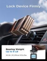 LISEN Fits MagSafe Car Mount, Vent Dashboard Car Phone Holder Magnetic Hands-Free MagSafe Accessories Mobile Phone Holder For iPhone 16 Pro Max Plus 15/14/13/12 - Image 6