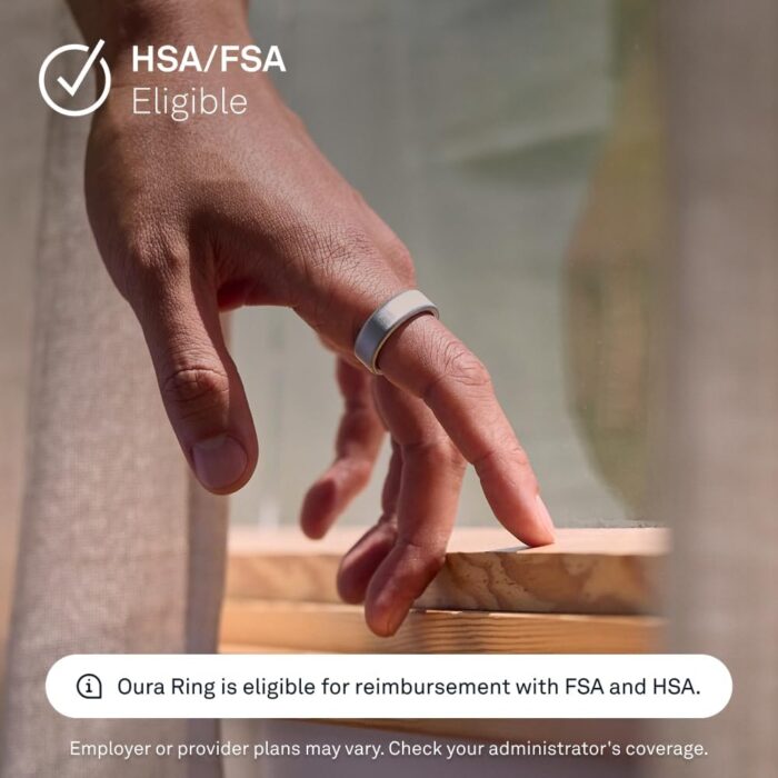 Oura Ring 4 | Smart Ring | Size First with Oura Ring 4 Sizing Kit | Sleep Tracking Wearable - Heart Rate - Fitness Tracker - Up to 8 Days Battery Life - Image 6