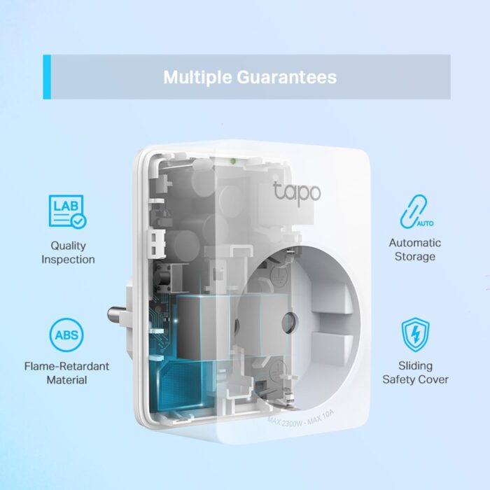 TP-Link TAPO P100 – Wi-Fi Mini Smart Plug, Ideal for Scheduling Linking/Unlinking and Economizing Energy, Compatible with Alexa and Google Home, cor branca - Image 7
