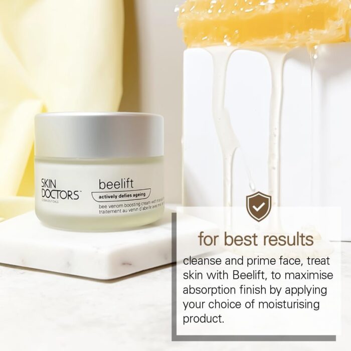 Skin Doctors Beelift | Age-defying Skincare | Bee Venom | Manuka Honey & Royal Jelly | Collagen Boosting | Smooths Fine lines I Paraben Free | 50ml - Image 10