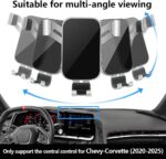 Car Phone Holder Center Console Organizer Tray for Chevrolet Chevy Corvette 2020 2021 2022 2023 2024 2025 C8 Auto Interior Accessories Best Cell Phones Mount Dashboard Mobile CellPhone Screen Stand - Image 5