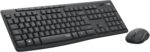Logitech MK295 Silent Wireless Keyboard Mouse Set Combo (Black)
