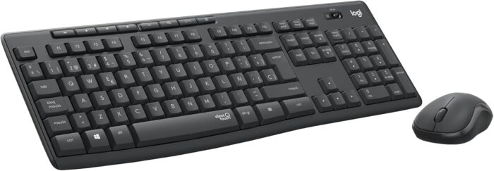 Logitech MK295 Silent Wireless Keyboard Mouse Set Combo (Black)