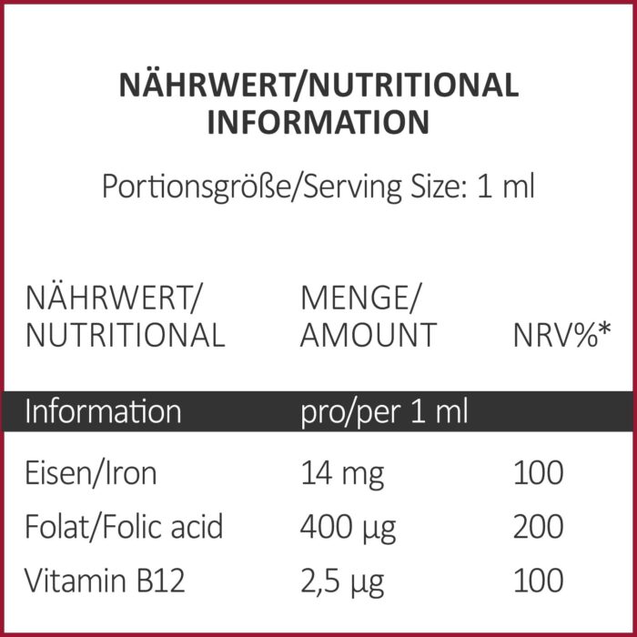 ALP NUTRITION Iron Drops 30 ml, Liquid Iron Supplement for Women with Folic Acid Vitamin B12, Well tolerated alternative to Iron Tablets High Strength - Image 6