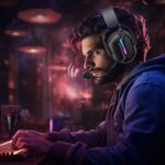 OMIRE RB-C7 Gaming Headset for PS5, PS4, PC, Mac, Switch, Xbox Series, 7.1 Surround Sound RGB Gaming Headphones with Noise Canceling Microphone, 50MM Dynamic Drivers, USB Audio Jack, BLACK - Image 6