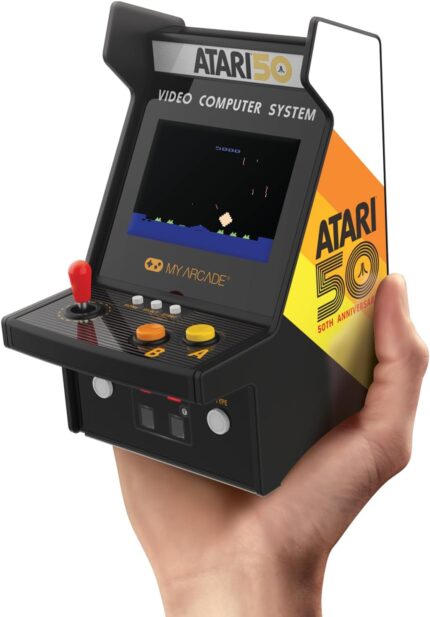 My Arcade Atari Micro Player Pro: 100 Games, 6.75″ Mini Arcade Machine, Fully playable Video Game Collectible