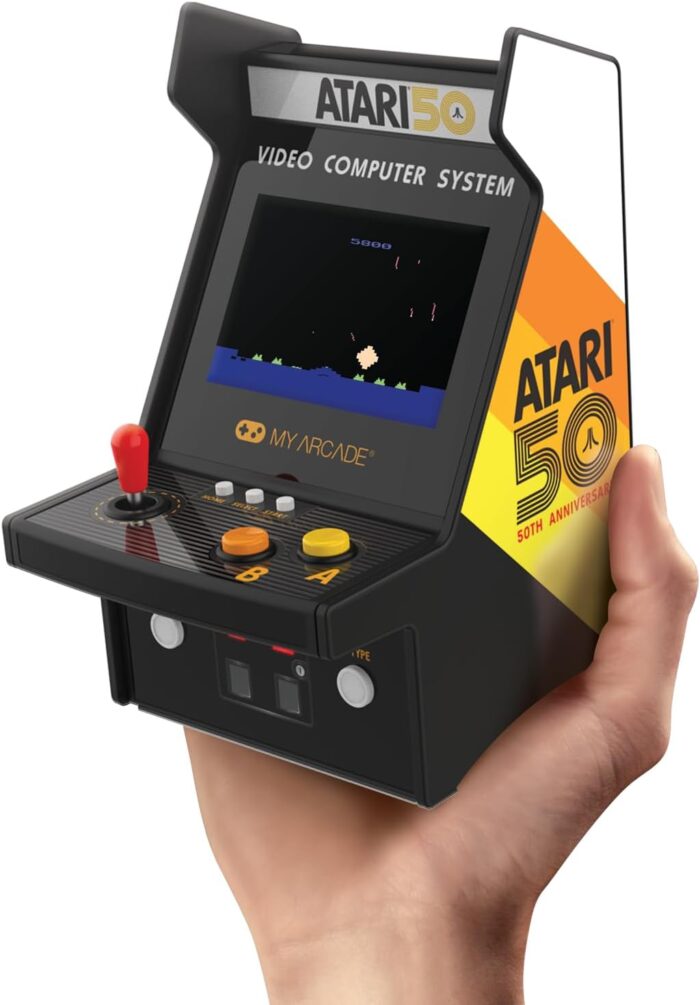 My Arcade Atari Micro Player Pro: 100 Games, 6.75″ Mini Arcade Machine, Fully playable Video Game Collectible