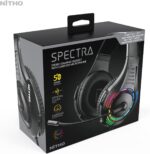 NiTHO Spectra Gaming Headset with RGB Light and Microphone, Over-Ear Stereo Headphones for Xbox Series X|S, Xbox One, PS5, PS4, Switch, PC, Mobile, 3.5 mm Audio Jack, 50 mm Drivers - Black - Image 11