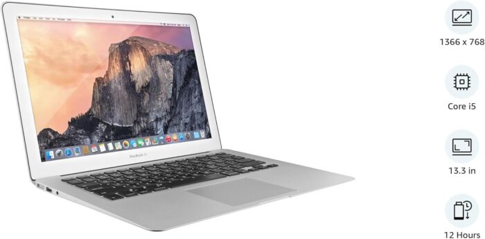 Apple (Refurbished) MacBook Air 13.3-Inch Laptop MD760LL/B, 4GB Ram - 128GB SSD - 1.4 GHz Intel i5 Dual Core - Image 2