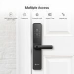 EZVIZ Smart Lock Y2000, 7-in-1 Smart Door Lock, Built-in Wifi Fingerprint Access, Weather-Resistant, Child Safety Lock for Apartment, Villa, Office (Black-Gre, 6068 Mortise) - Image 3