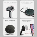 Baseus Magnetic Car Phone Holder for Dashboard, 360° Rotation Cell Phone Mount With Ultra Strong Magnet Compatible with iPhone 15 Pro Max, Samsung Galaxy S24 Ultra & More - Image 2