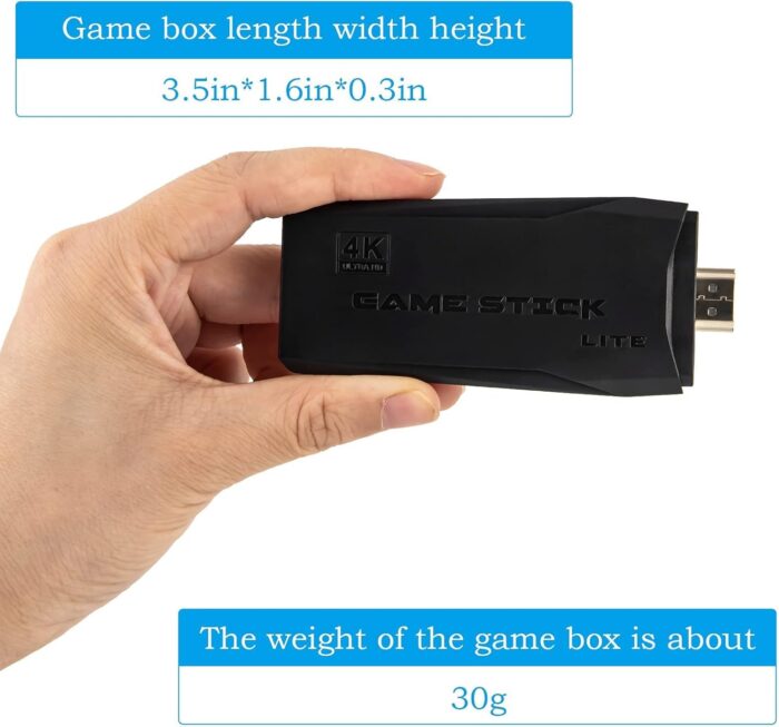 YUYUE Wireless Retro Game Console, Plug and Play Video Game Stick Built in 3500+ Games,9 Classic Emulators, 4K High Definition HDMI Output for TV with Dual 2.4G Wireless Controllers(32G) [video game] - Image 6