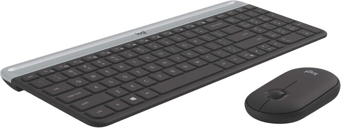 Logitech MK470 Wireless Keyboard and Mouse Combo for Windows, USB 2.4GHz Receiver, 12 FN Keys, Minimalist and Stylished, for Windows 10,11 or Later, Works with Surface - Black - Image 4