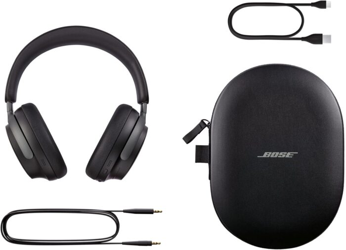 Bose QuietComfort Ultra Wireless Noise Cancelling Headphones with Spatial Audio, Over-the-Ear Headphones with Mic, Up to 24 Hours of Battery Life, Black 2023 - Image 6