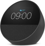 Echo Spot (2024 release), Smart alarm clock with vibrant sound + Alexa, Black - Image 2