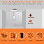 Gluckluz Smart WiFi Switch Wireless Remote Control Electrical Switch Compatible with Alexa, Google Home, Smart Life APP, iOS & Android, Suit for Home Hotel Office (6 Pack) - Image 3