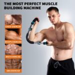 HOTWAVE Twister Arm Exerciser,Adjustable Spring Workout Bar, Forearm Triceps Chest Enhanced Exercise Strengthener,Portable Home Fitness Equipment - Image 2