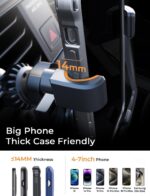 AINOPE Gravity Car Phone Holder 2025 Upgrade Mobile Holder for Car Vent Auto Lock Hands-Free Accessories Interior fits for All 4-7 IN Phone Samsung Galaxy S25 S24 Ultra iPhone 16 Pro Max Plus 15 14 - Image 5