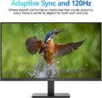 KOORUI 24-Inch Full HD IPS Monitor 1080p, Ultra-thin design, 120Hz 99% sRGB, Adaptive Sync, Ultra-thin, VESA Mountable, Tilt Adjustable, HDMI and VGA, E2411H - Image 3