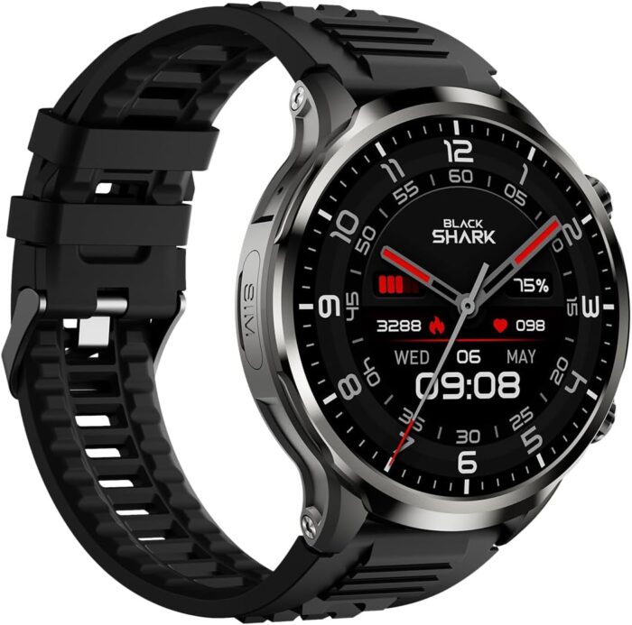 Black Shark Watch X Smart Watch, Smartwatches with Fitness Tracker, Heart Rate Monitoring & Sleep Monitor, UAE version, Durable Battery Life, Compatible with iOS & Android
