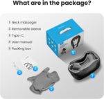 Comfier Shiatsu Neck & Shoulder Massager Wireless 4D-Rotation Neck Massage with Heating and Vibration, Electric Massage Device for Office Home, Gift Mom Dad - Image 8