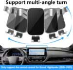 Car Phone Holder Center Console Organizer Tray for Toyota Grand Highlander 2024 2025 [12.3 inch Touch Screen] Auto Interior Accessories Best Cell Phones Mount Mobile Cellphone Stand Dashboard Storage - Image 5
