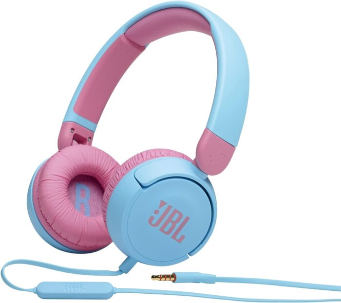JBL Jr 310 Kids Wired On-Ear Headphones, Safe Sound (