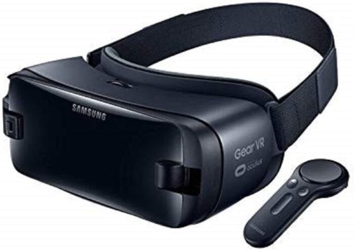 Samsung Gear VR Virtual Reality Glasses with Controller Spanish Version Black (Black)- Spanish Version