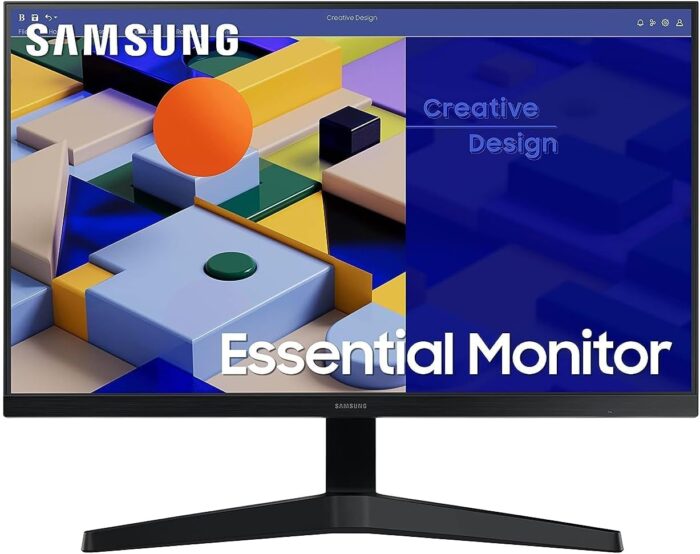 SAMSUNG 27” S3 S31C Essential Full HD Flat Monitor, IPS Panel, 75Hz Refresh rate, Borderless Design, AMD FreeSync – LS27C310EAMXUE