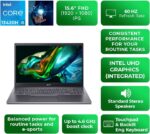 Acer Aspire 5 A515-58M-53ES Laptop | 13th Gen Intel Core i5-13420H | 15.6" FHD IPS Display | 8GB LPDDR5 RAM | 1TB SSD | Windows 11 | Backlit Keyboard | Fingerprint Reader (UPGRADED) | Steel Gray - Image 2