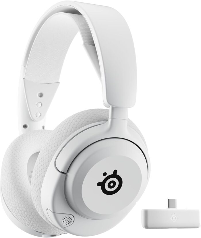 SteelSeries Arctis Nova 5X Wireless – Xbox Gaming Headset – White – 100+ Audio Presets via App – Neodymium Magnetic Drivers – 60H Battery – 2.4GHz / BT – Gen2.X Mic – Supports PC, PS, Switch, Mobile